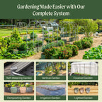 17" Tall 4 In 1 Small Modular Metal Raised Garden Bed Kit