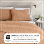 100% Cotton Honeycomb Waffle Garment Washed Quilt Set - Genevieve Collection