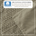 100% Cotton Honeycomb Waffle Garment Washed Quilt Set - Genevieve Collection